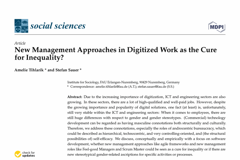 New Management Approaches in Digitized Work as the Cure for Inequality? (Article)
